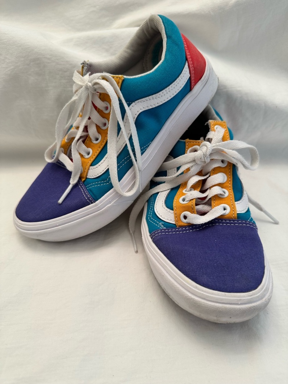 Vans Old Skool Sneakers Colorblock Multi Color Sneakers Skater Y2K